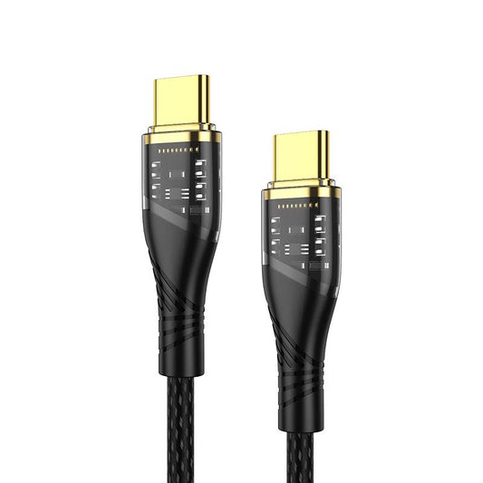 T47 C to C 240W Perspective gold series fast charging cable With EM chip