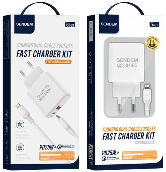 OG89-PD-SET-25W-QC-شاحن كامل مع كابل للايفون  