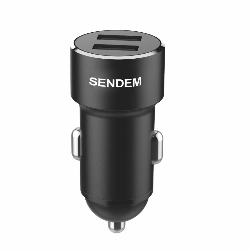 شاحن سيارة D7 3.4A معدني مزدوج USB