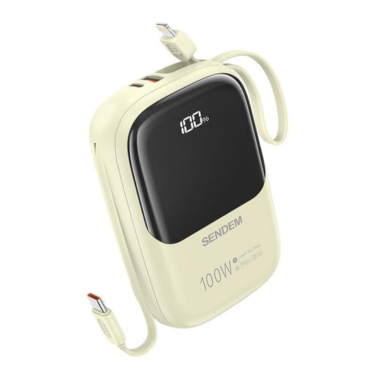 PH116 10000 mah Full Protocol PD20W + 100W Dual cable Fast Charging Powerbank